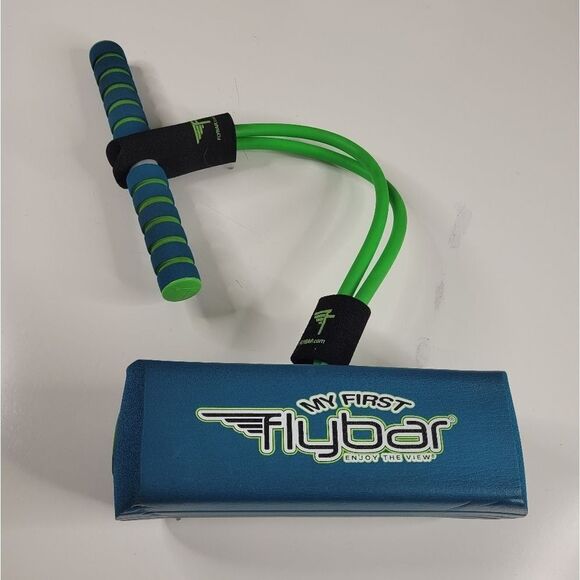 POGO HOPPER My First Flybar blue green Jump & Squeak indoor outdoor exercise toy - Picture 2 of 6